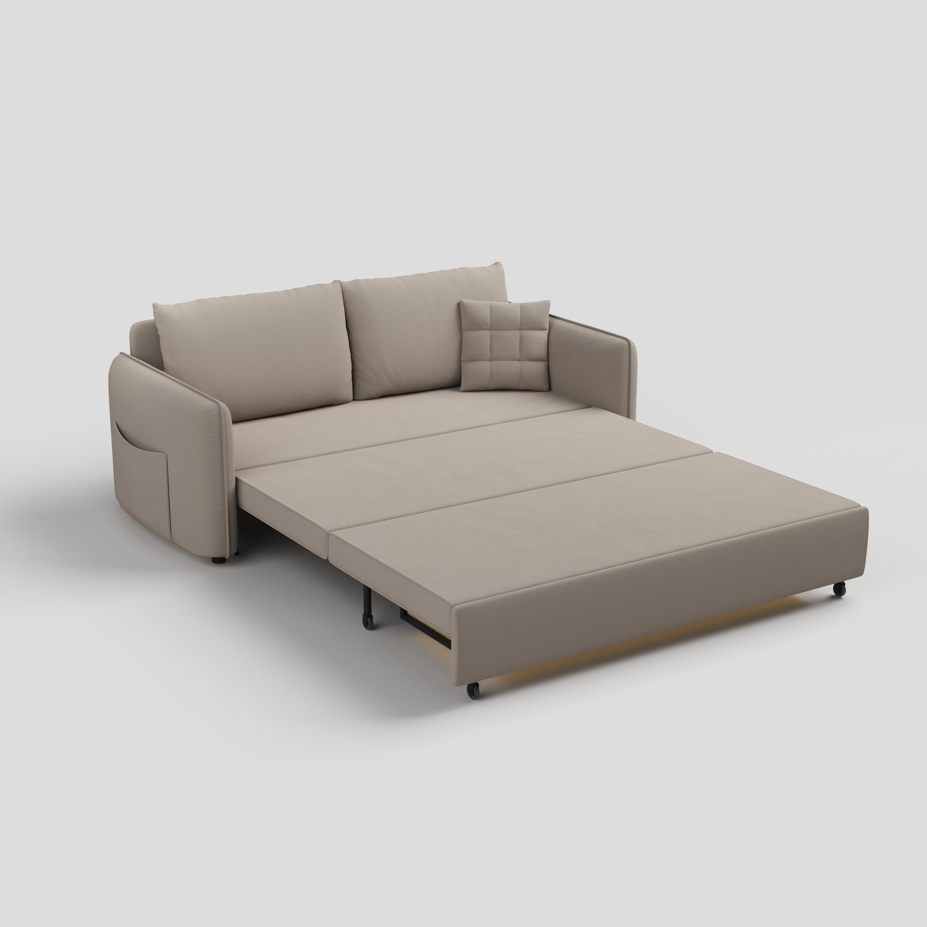 Cottonfy Upgrade Adjustable Multifunctional 3 Seater Sofa Bed with Storage Space Cottonfy UK 