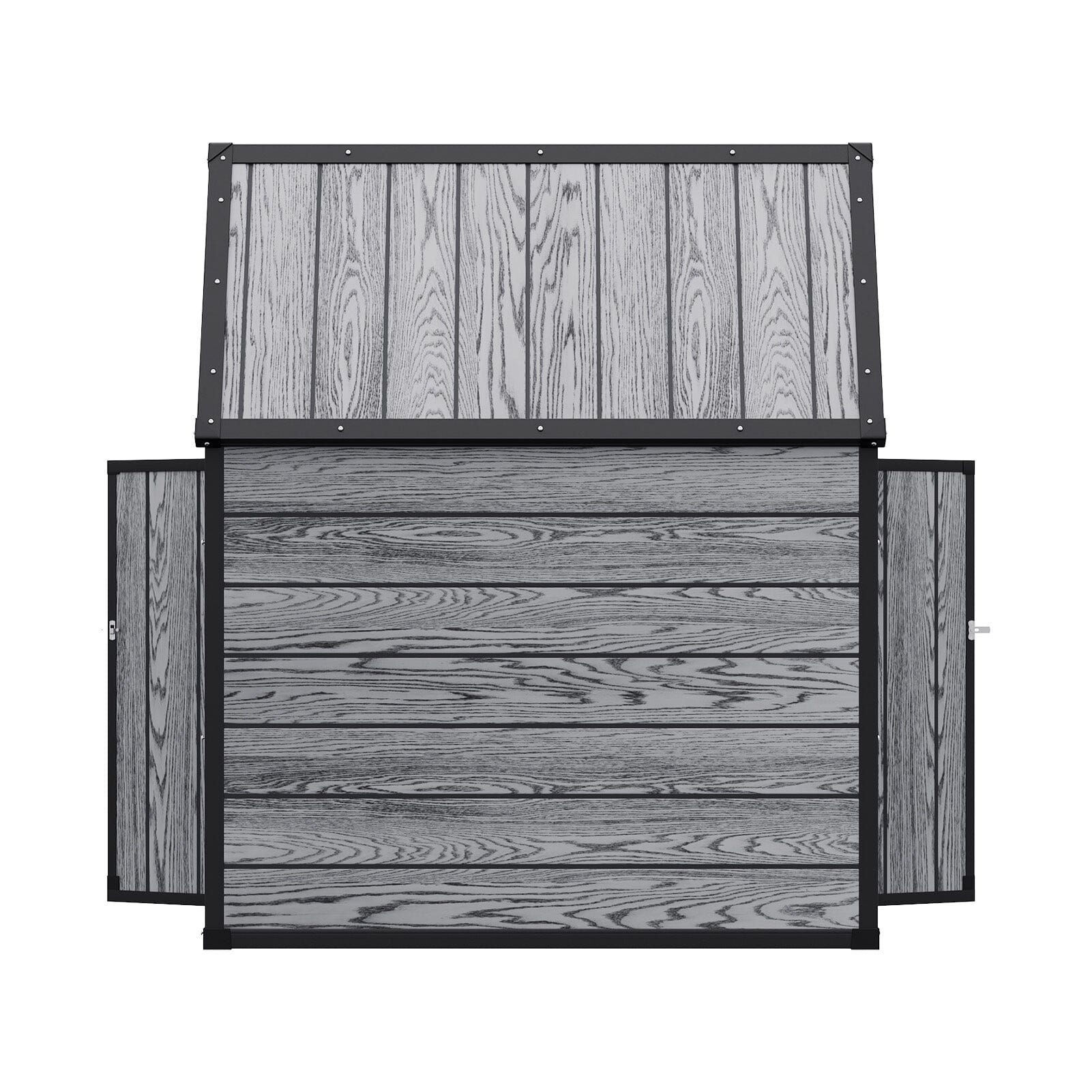 4x2ft Plastic Waterproof Grey Garden Tool Bicycle Storage Shed Living and Home 