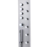 4in1 Contemporary Wall-Mounted Sleek Shower Panel with Body Massage Jets Shower Systems Living and Home 