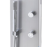 4in1 Contemporary Wall-Mounted Sleek Shower Panel with Body Massage Jets Shower Systems Living and Home 