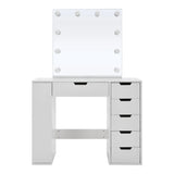 Hollywood Dressing Table with LED Lighted Mirror Living and Home 