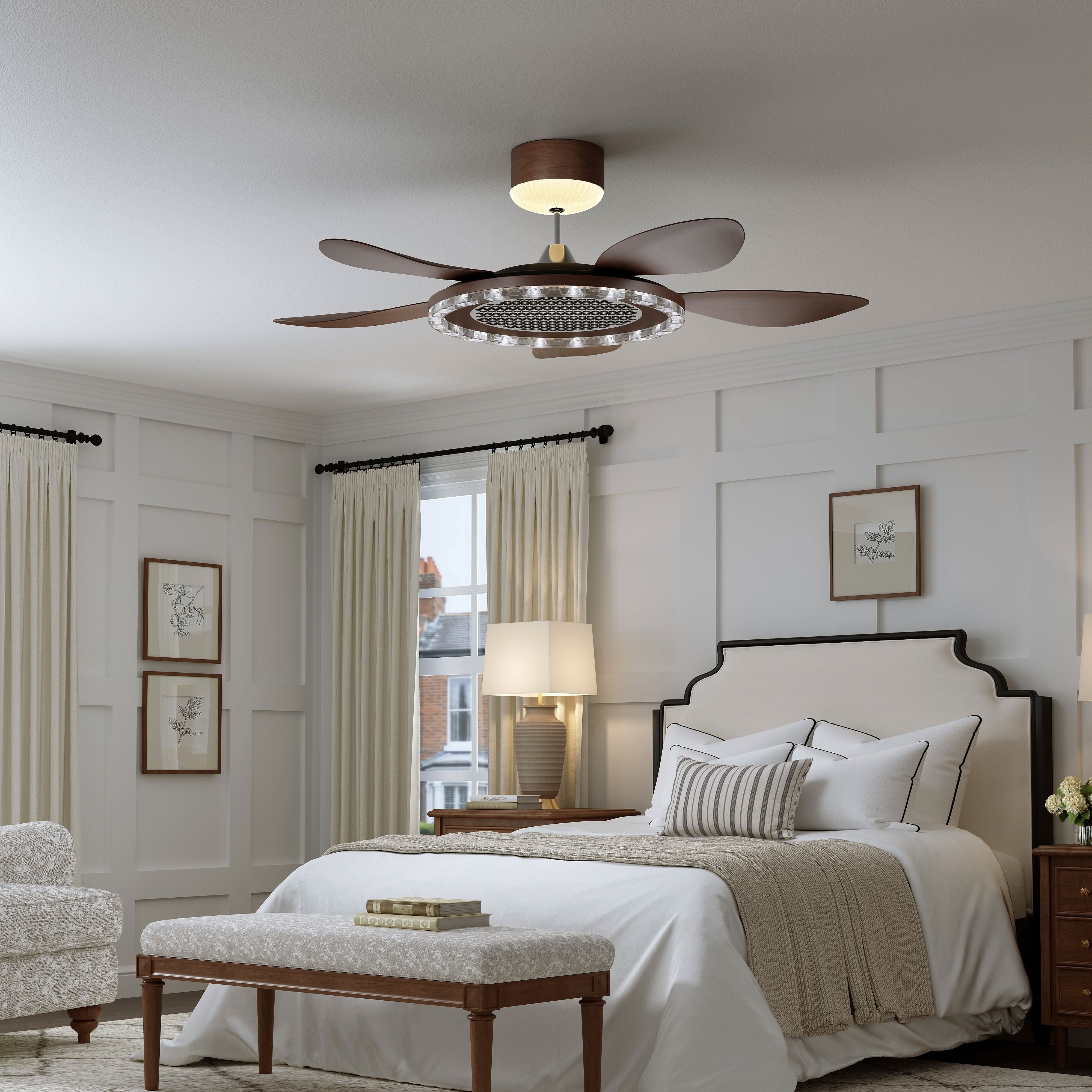 Lightsin 48 Inch Ceiling Fan with 6-Speed Reversible DC Motor Lightsin UK 