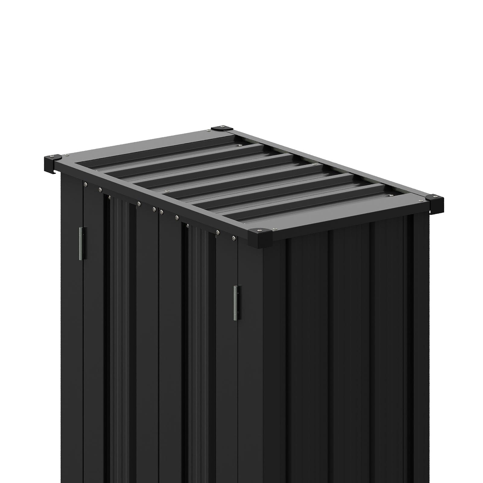1.5*2.5ft Flat Roof Charcoal Black Tool Cabinet Living and Home 