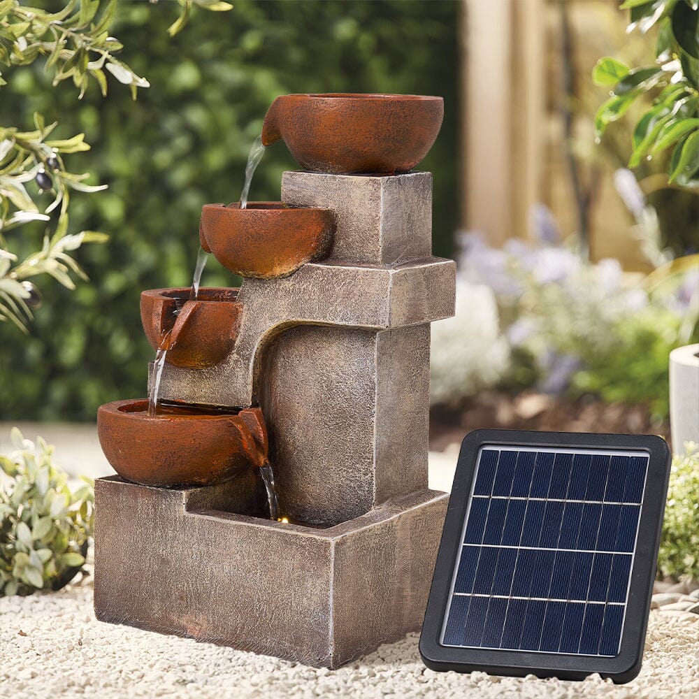 Outdoor Garden Water Feature with 2.4W Solar Water Pump Living and Home 