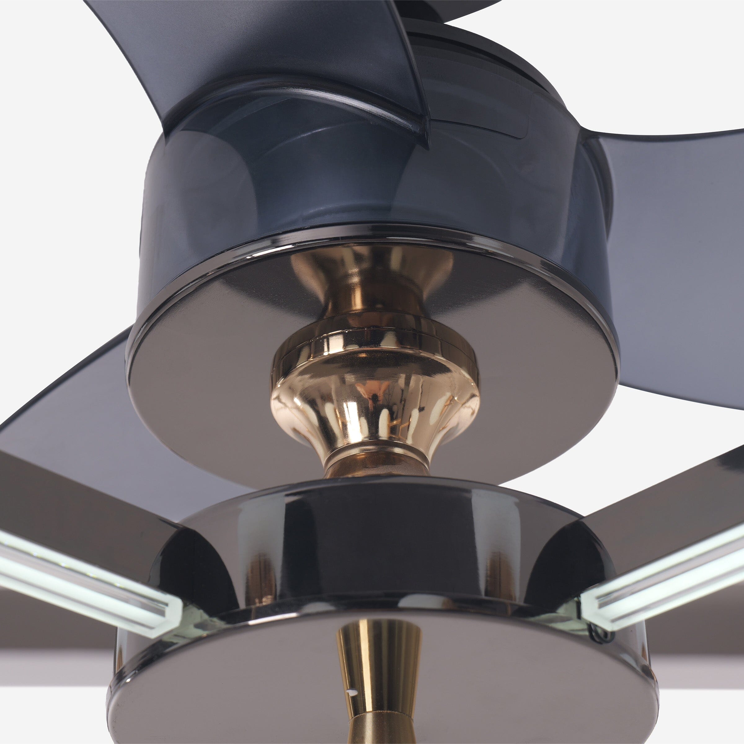 Lightsin Modern Sphere 3-Blade Ceiling Fan with Light Black & Gold Finish Lightsin UK 