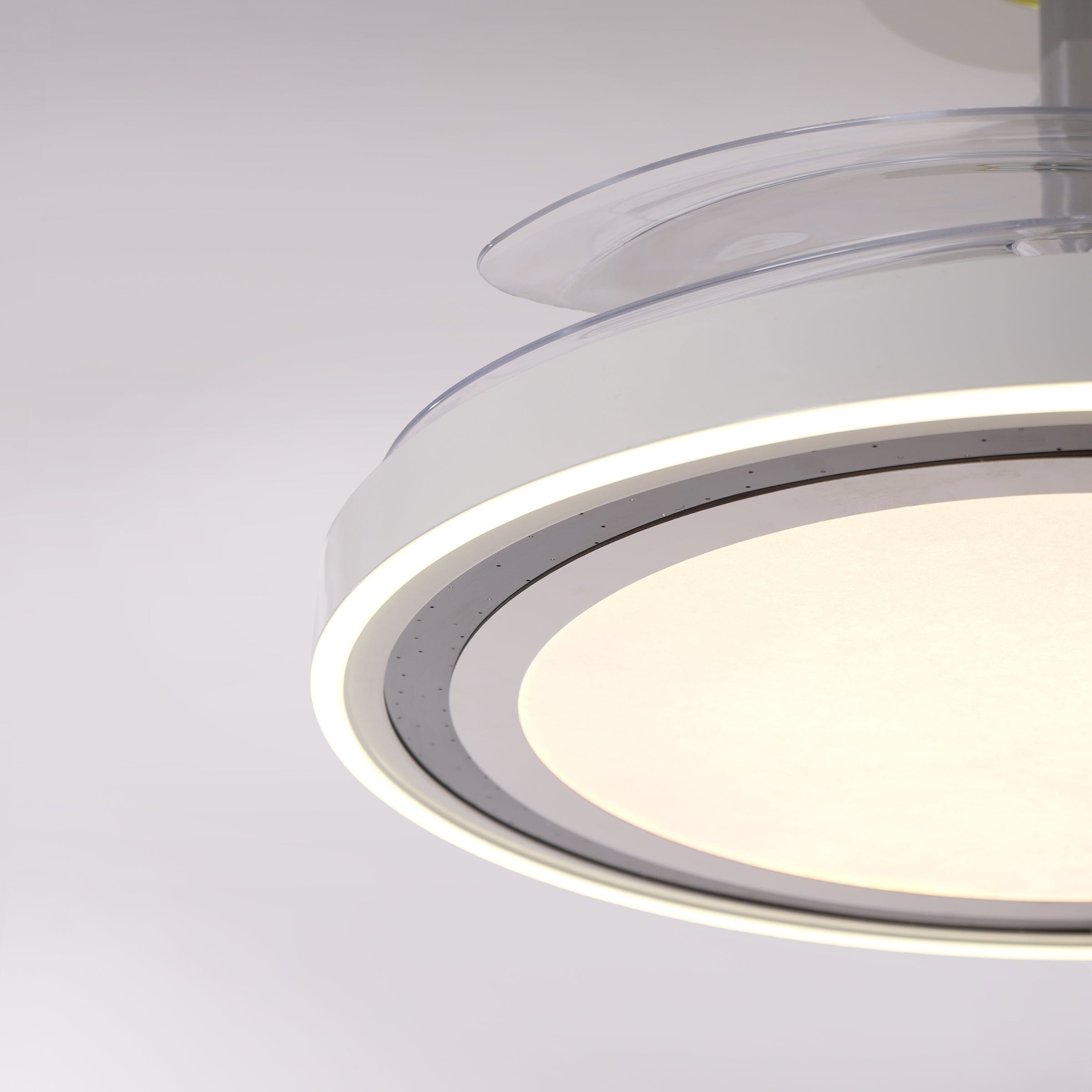 White 48 Inch Reversible LED Ceiling Fan Light with Remote Lightsin UK 