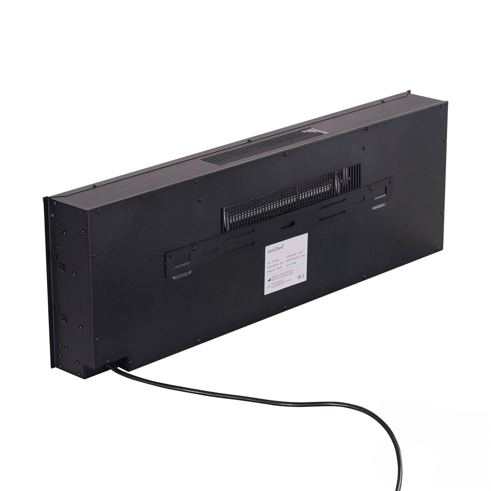 40/50/60inch Black Wall Mounted & Recessed Electric Fireplace with Adjustable Flame & Brightness Living and Home 