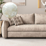 Upgrade Adjustable Multifunctional 3 Seater Sofa Bed with Storage Space Living and Home 