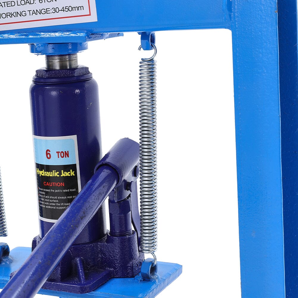 6/12/20Ton Blue Hydraulic Shop Press with Press Plates – Living and Home