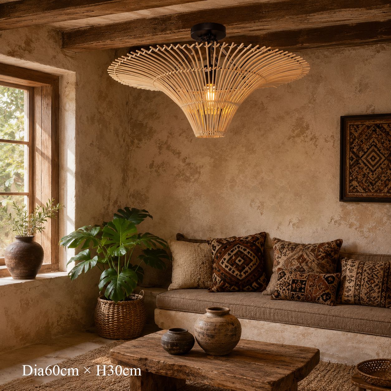 Lightsin Flying Saucer-Shaped Ceiling Light for Dining Room & Kitchen Island, 60-120cm Lightsin UK 