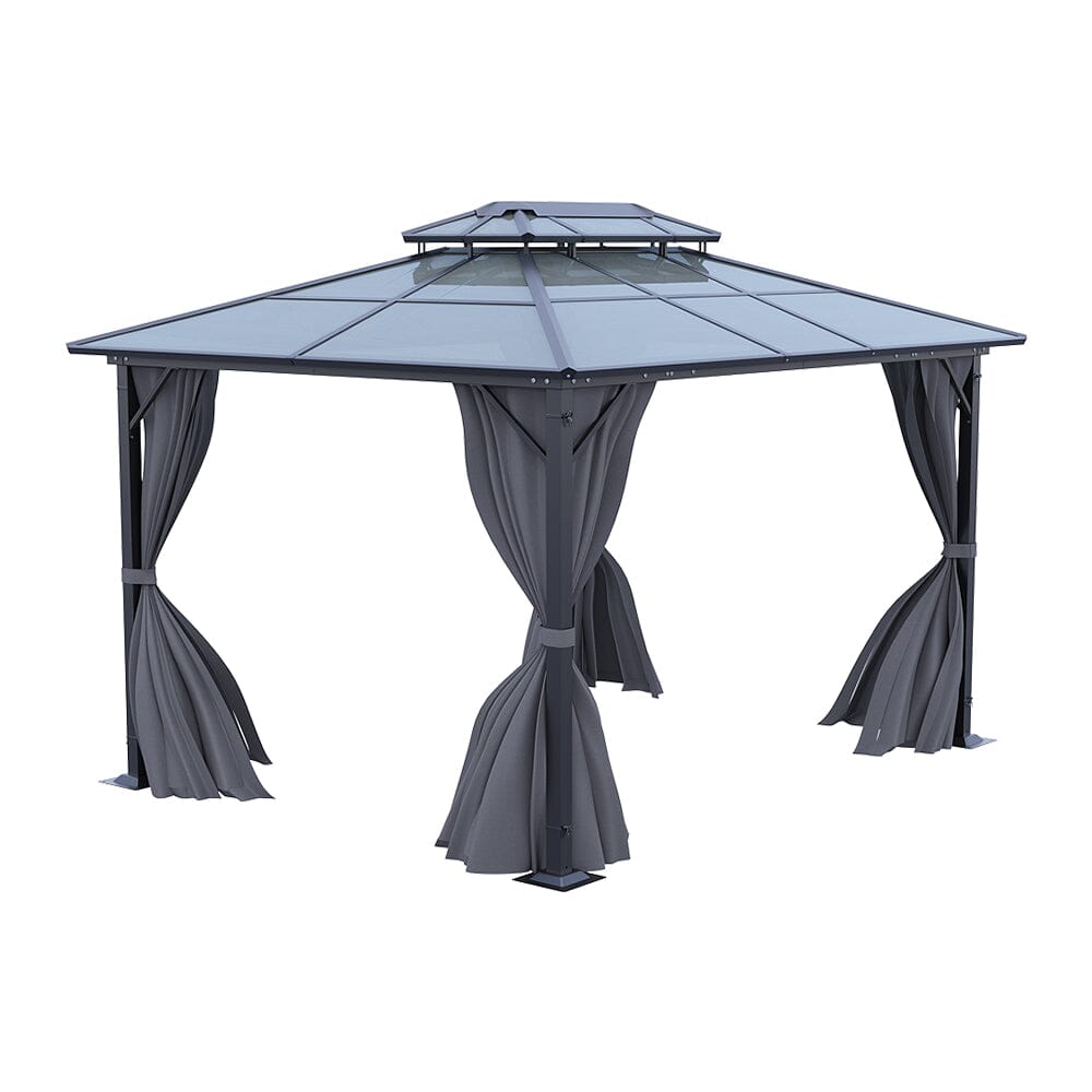 3*3.6*2.7m Iron and Aluminium Double Foof Sun Canopy Living and Home 
