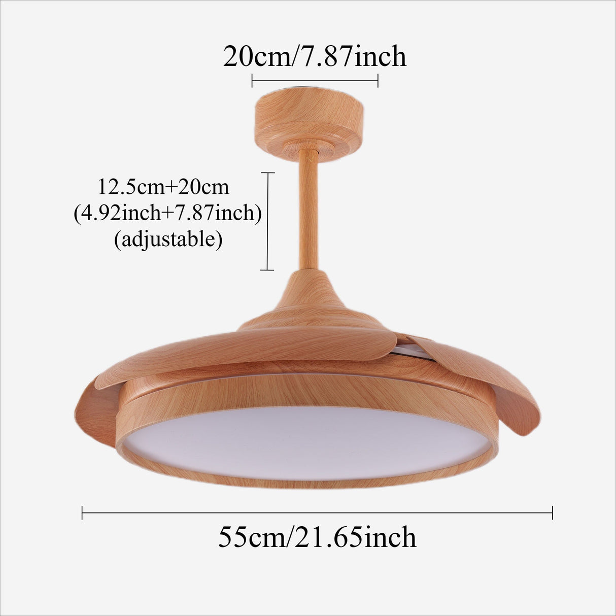 Lightsin Elegant Contemporary Ceiling Fan Light Featuring Soft LED Illumination Lightsin UK 