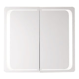 Double Door LED Bathroom Mirror Cabinet with Bluetooth Bathroom Mirror Cabinets Living and Home 