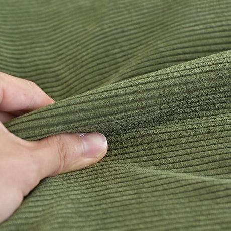 Cottonfy Adjustable Backrest Sailboat Corduroy Sofa Green Cottonfy UK 