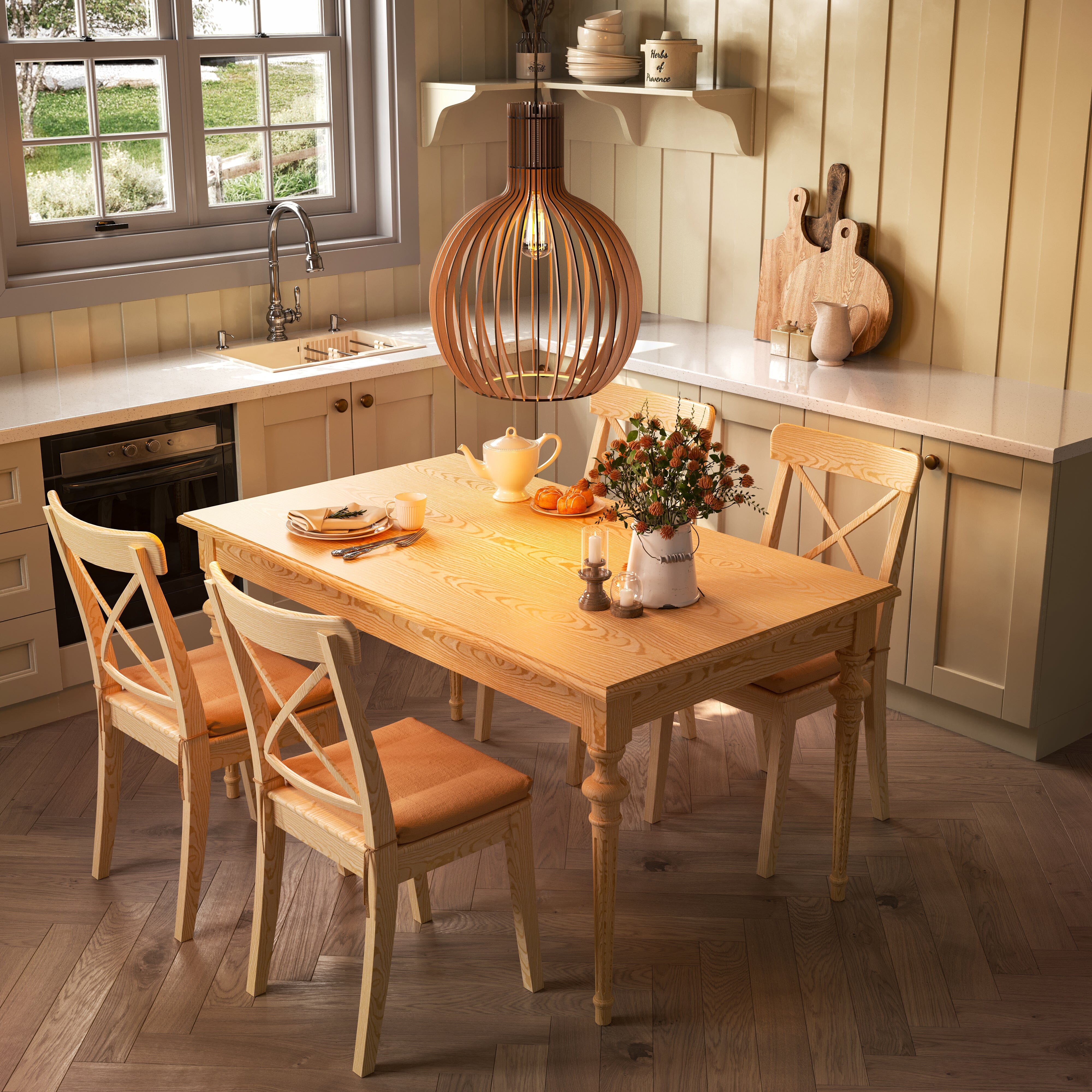 Shadome-Lightsin Scandinavian LED Wooden Birdcage Pendant Light Lightsin UK Black S-1 item 