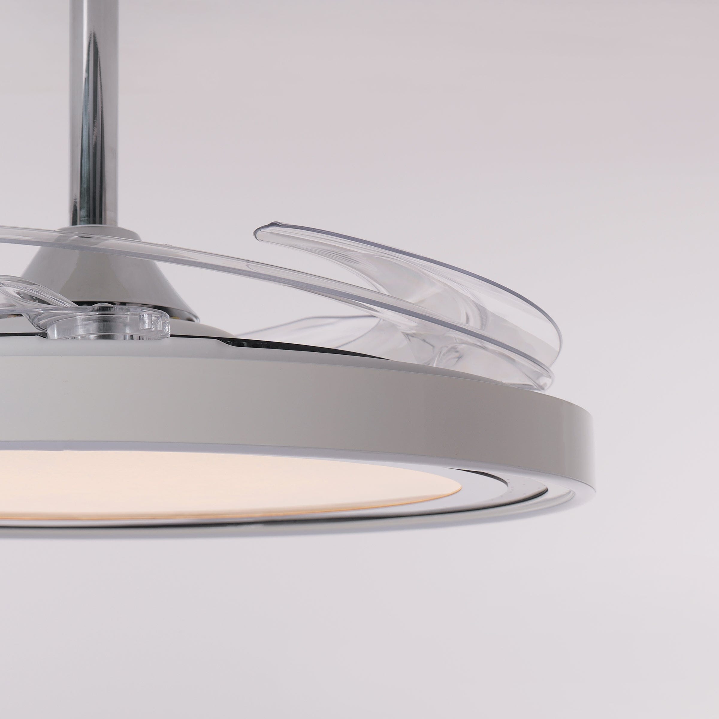 White 48 Inch Reversible LED Ceiling Fan Light with Remote Lightsin UK 