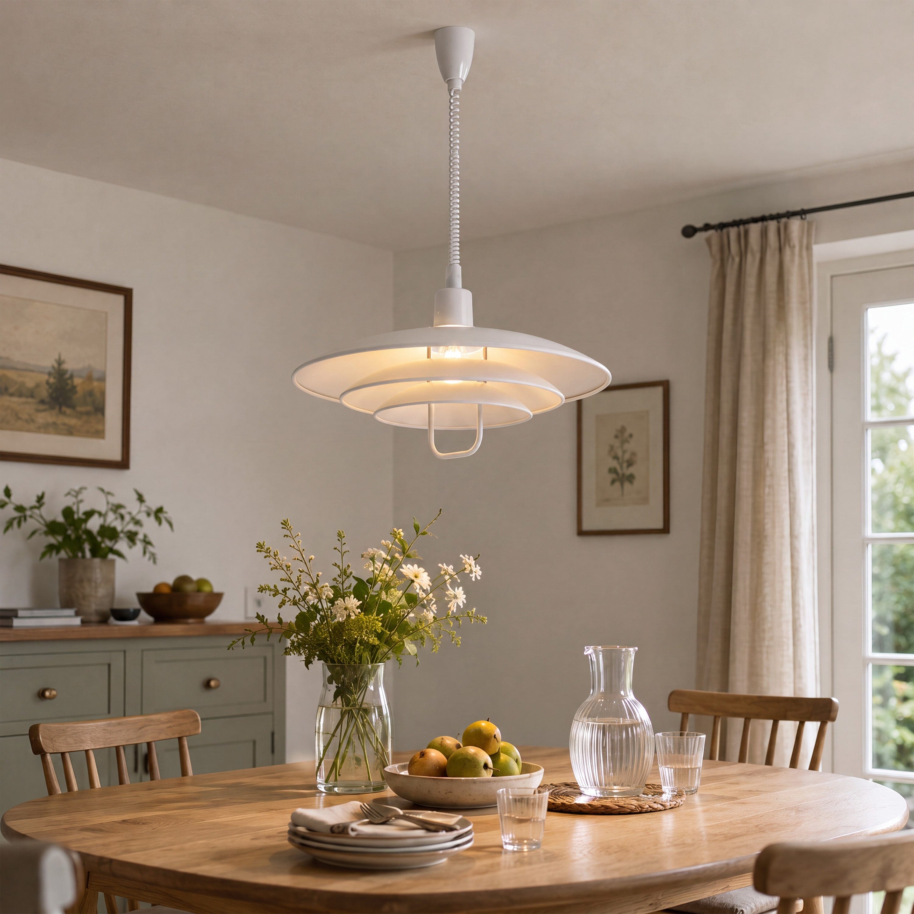 White Modern Minimalist Pendant Light Lightsin UK Pre-Order 