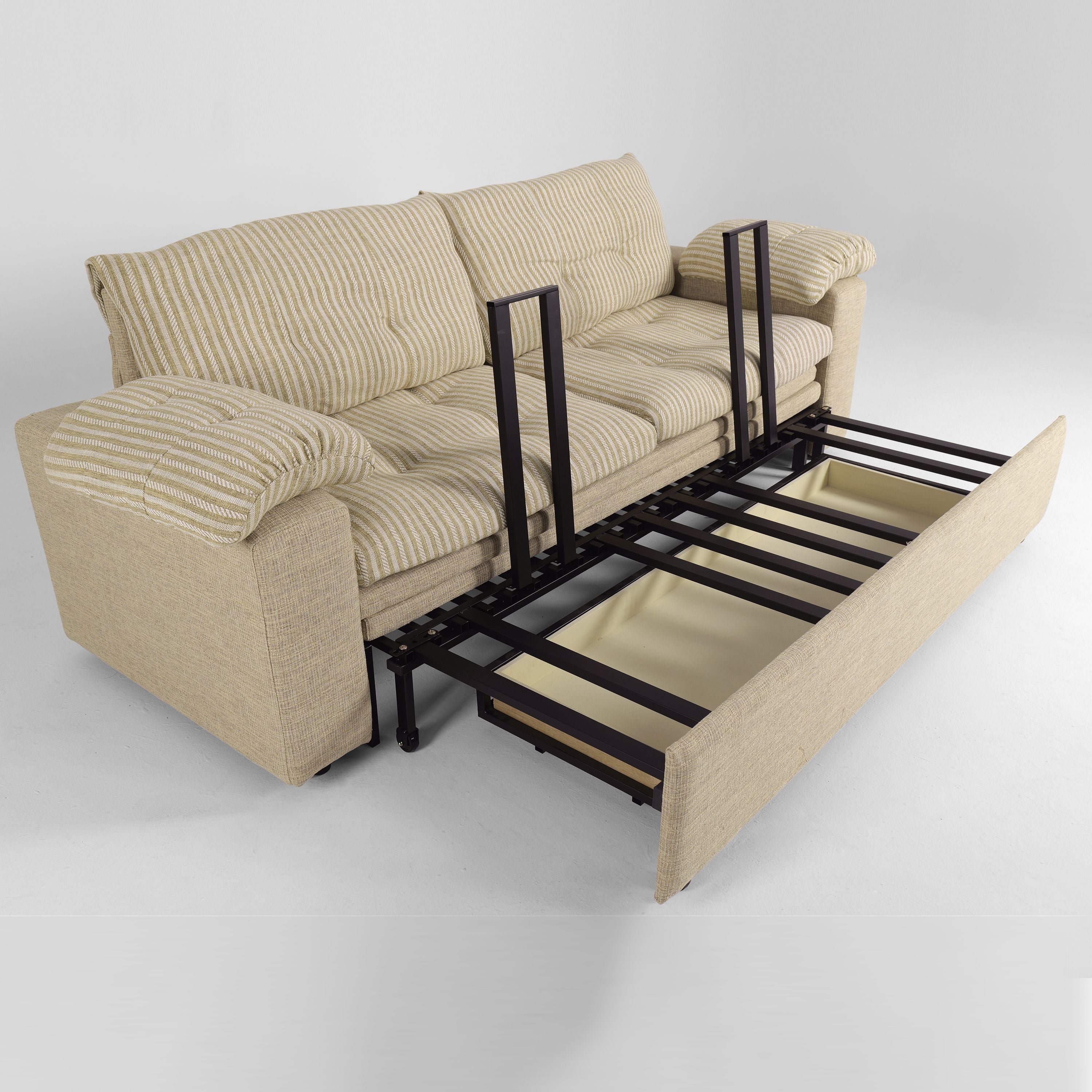 Cottonfy Multifunctional Sleeper Pull Out 2 Seater Sofa Bed with Storage Space Cottonfy UK 