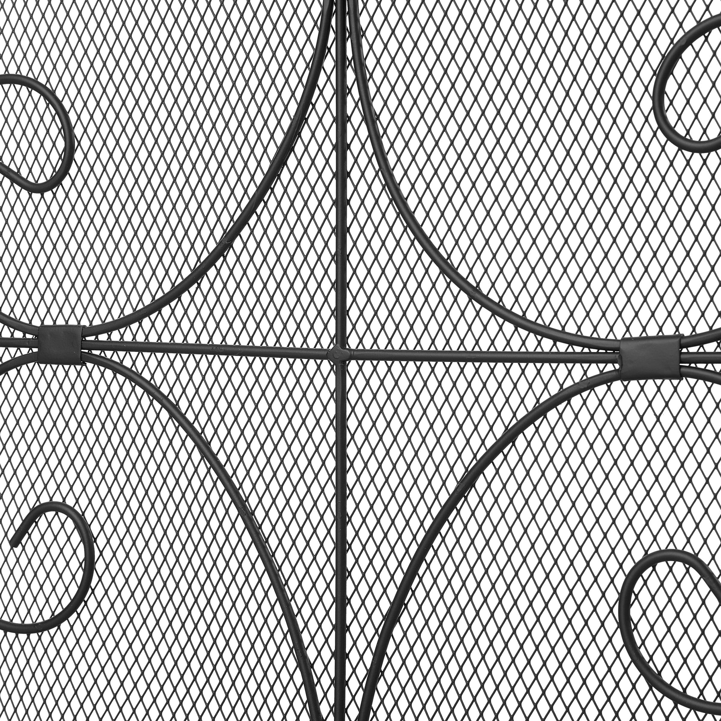 Smallbee Iron Fireplace Screen Black Powder-Coated – 90x32x78.8cm Smallbee UK 