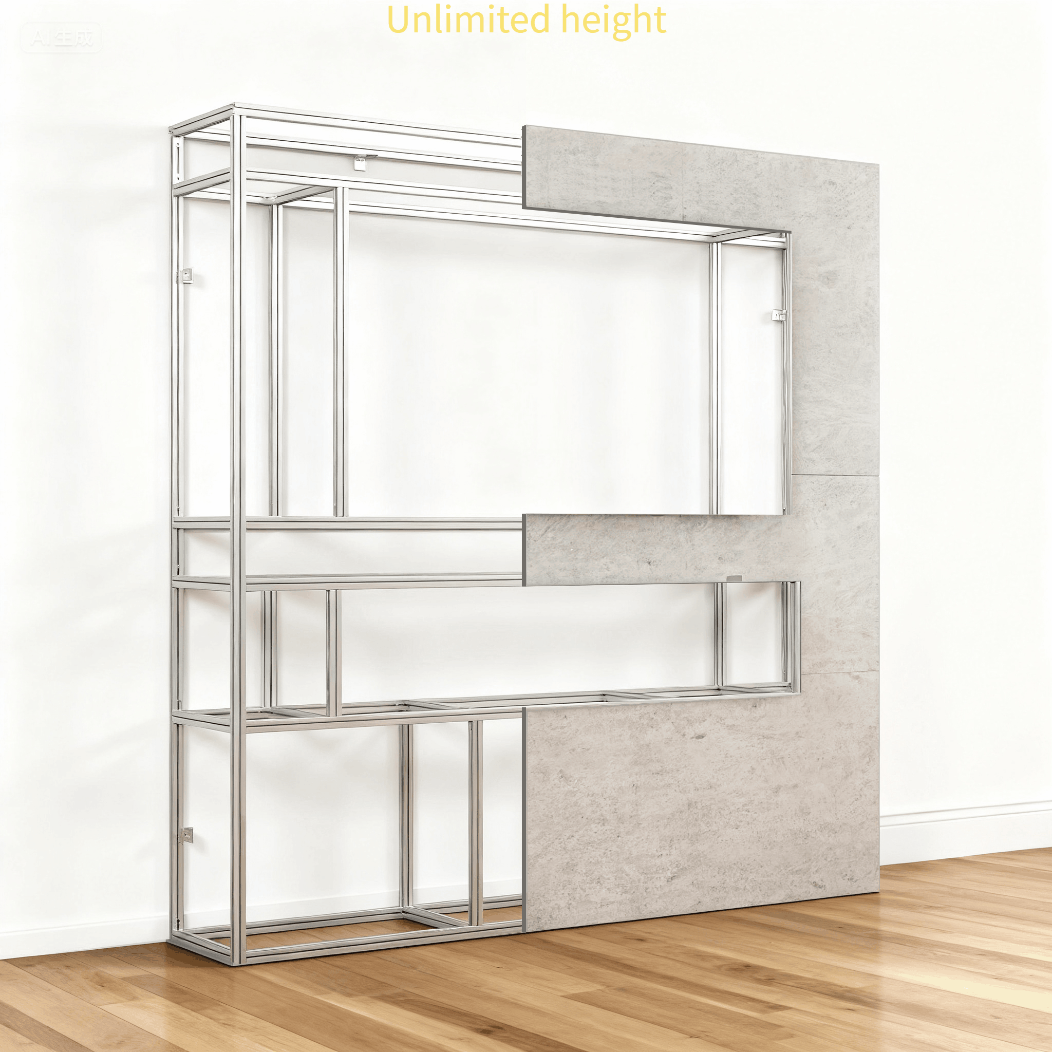 Easy Fit Aluminium Media Wall Frame | DIY Installation & Fast UK Delivery Living and Home 