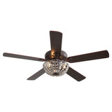 52-inch Coffee Ceiling Fan with Light and Remote Ceiling Fans Living and Home 