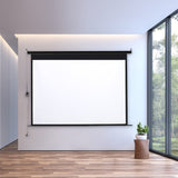 Motorized Electric Projector Screen with Remote Control Projector Screens Living and Home 