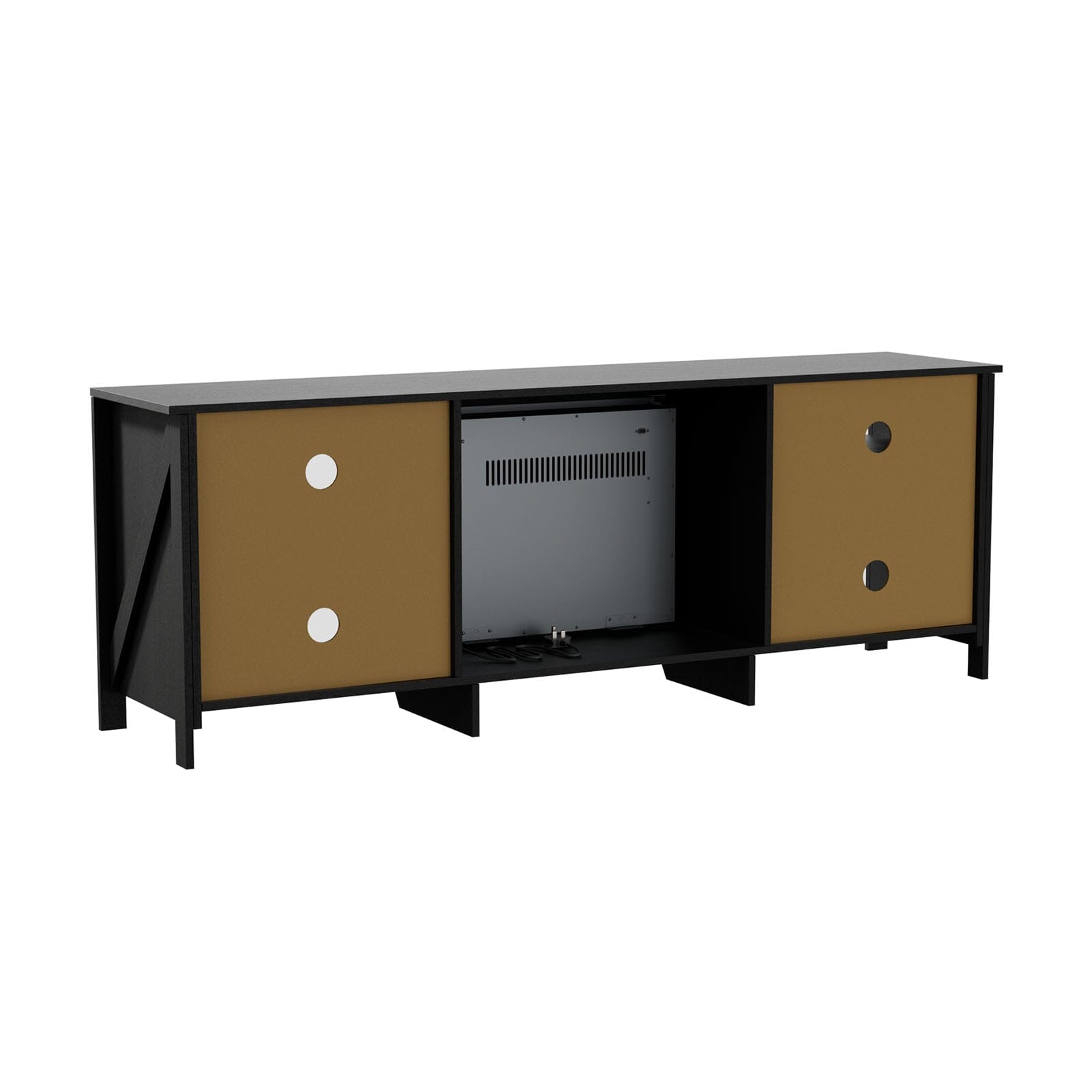 23Inch Electric Fireplace with TV Stand | 12 Flame Colours, Remote Control Living and Home 