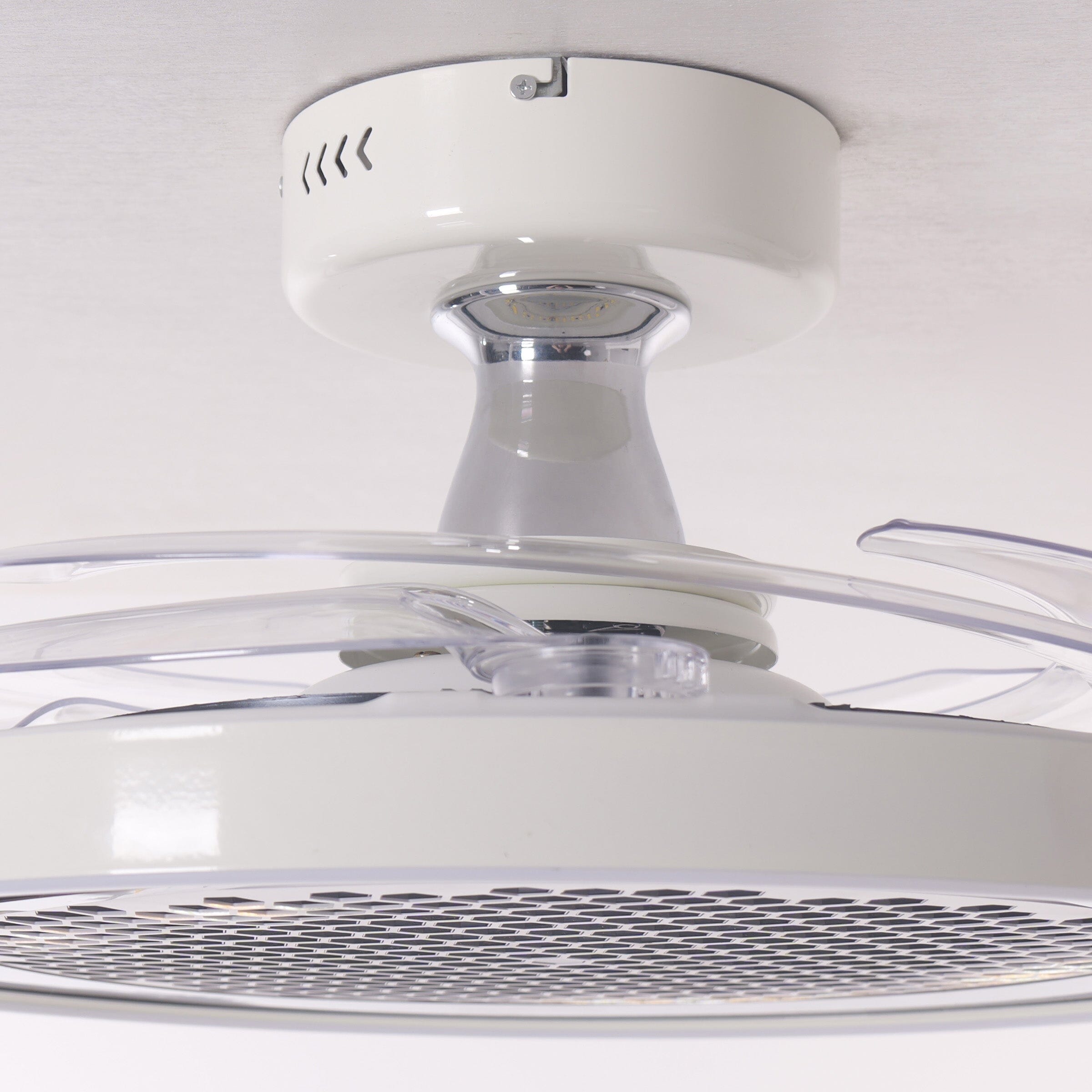 White 48 Inch Reversible LED Ceiling Fan Light with Remote Lightsin UK 