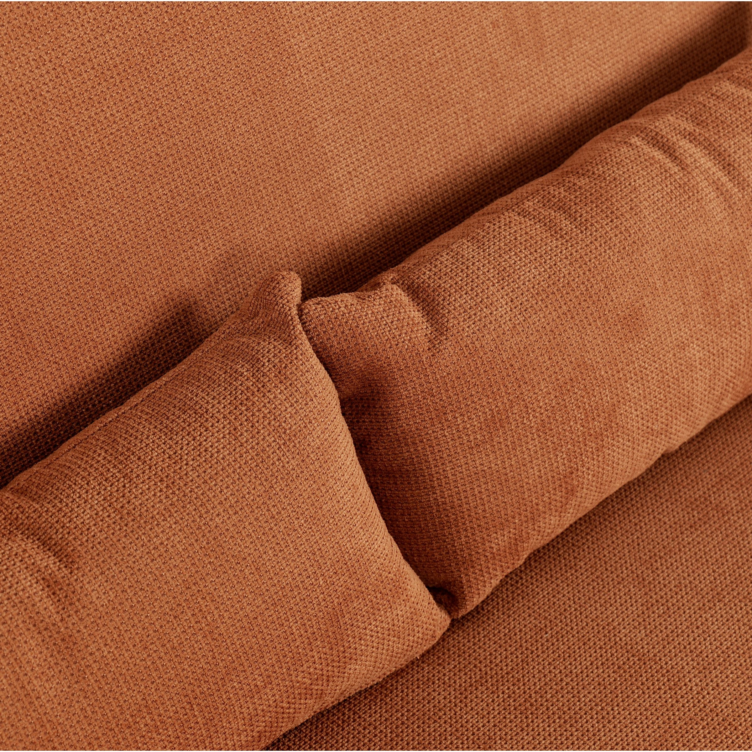 Caramel & Ginger Yellow Fabric Sofa Bed with Adjustable Backrest and Easy Pull-Out Mechanism Living and Home 