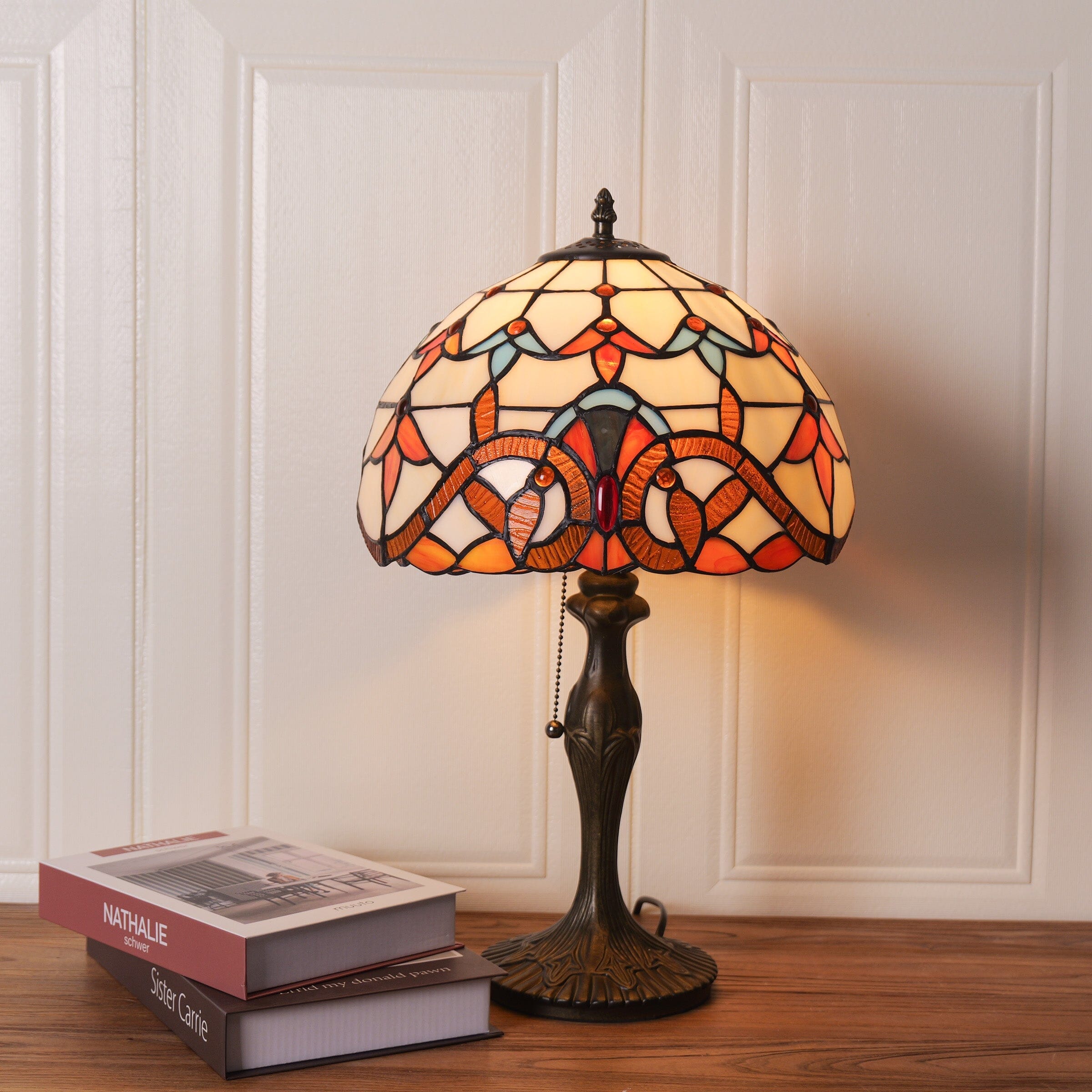 Lightsion Tiffany Table Lamp | Handcrafted Stained Glass Butterfly Series Lightsin UK 