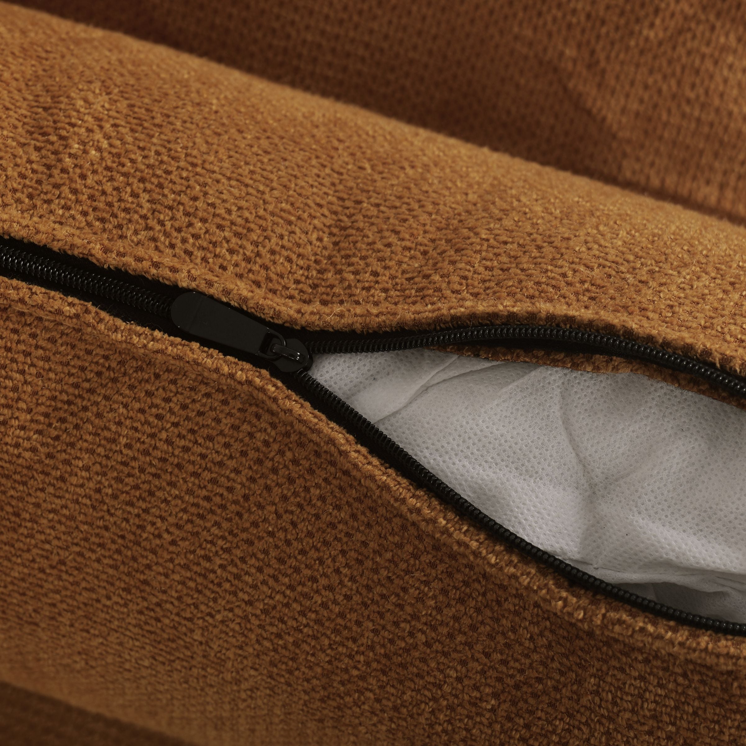 Ginger Yellow Fabric Sofa Bed with Adjustable Backrest and Easy Pull-Out Mechanism Living and Home 