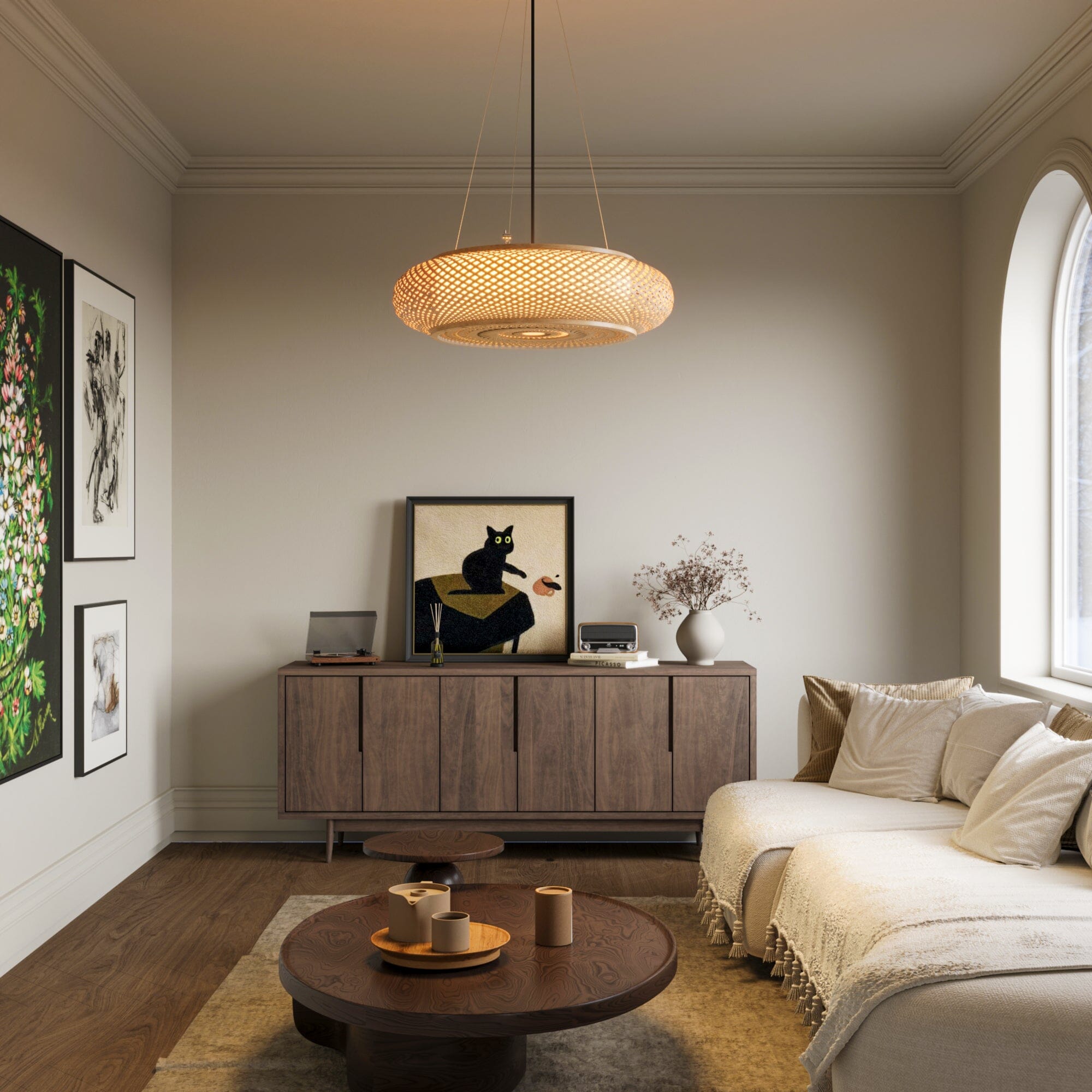 Lightsin Lutta-Natural Bamboo Pendant Light for Warm Ambiance Décor Lightsin UK 