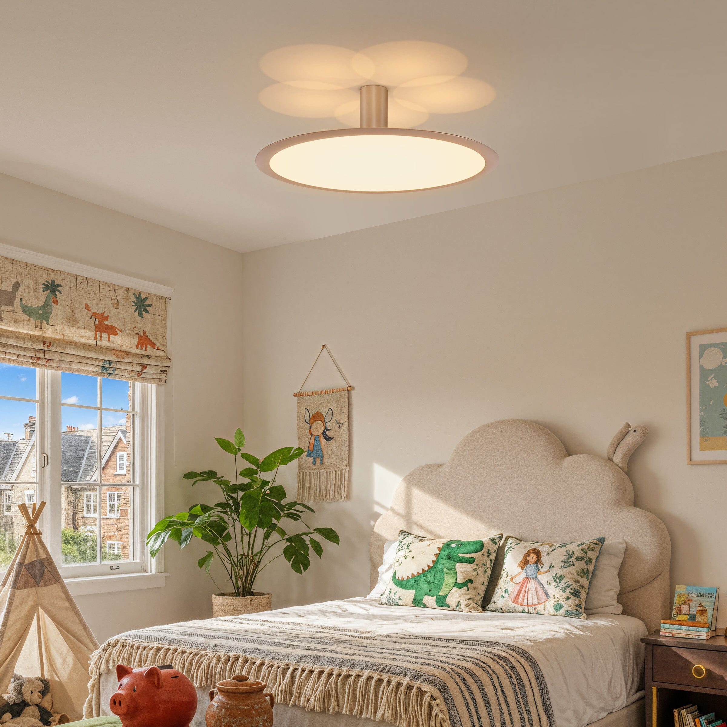 Lightsin Brushed Rose Gold Aluminum Pendant Light with Stepless Dimming Lightsin UK 