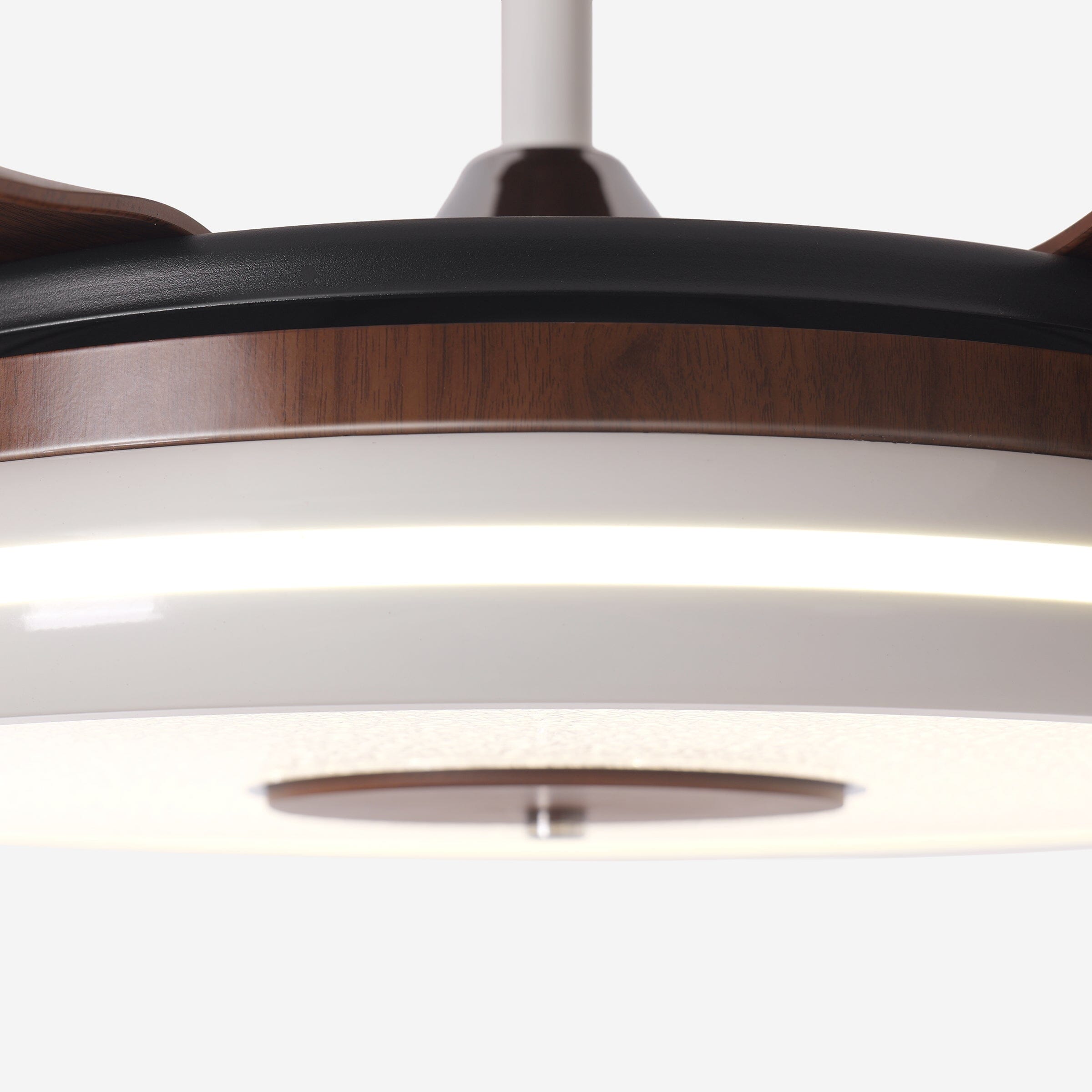 Walnut 48 Inch Reversible LED Ceiling Fan Light with Remote Lightsin UK 