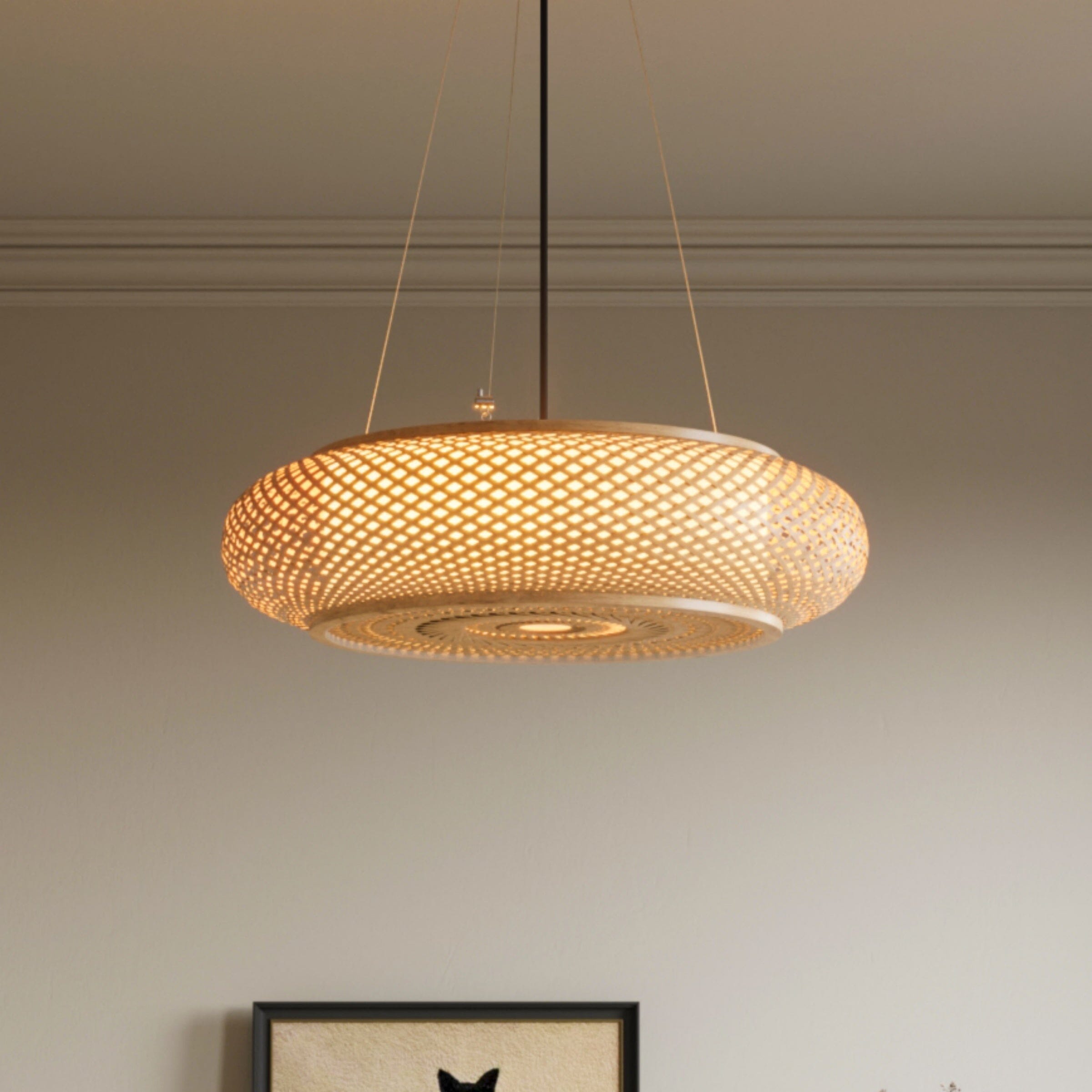Lightsin Lutta-Natural Bamboo Pendant Light for Warm Ambiance Décor Lightsin UK 