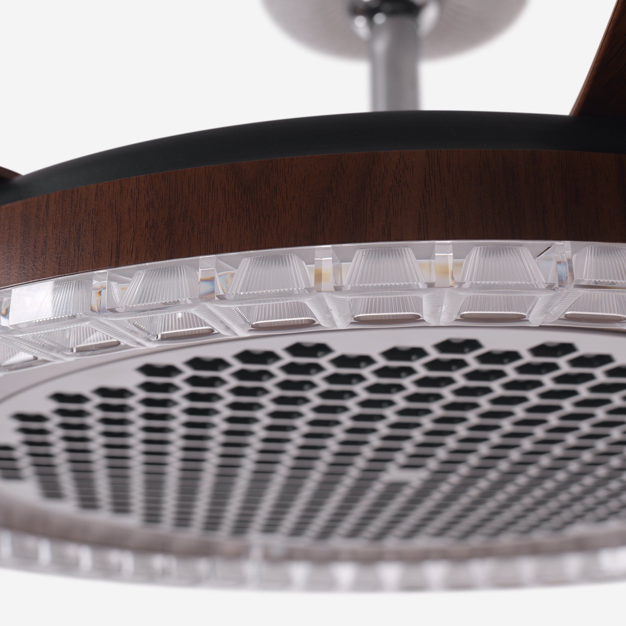Walnut 48 Inch Reversible LED Ceiling Fan Light with Remote Lightsin UK 