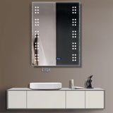 Rectangle Smart LED Touch Bathroom Wall Mirror Bathroom Mirrors Living and Home 
