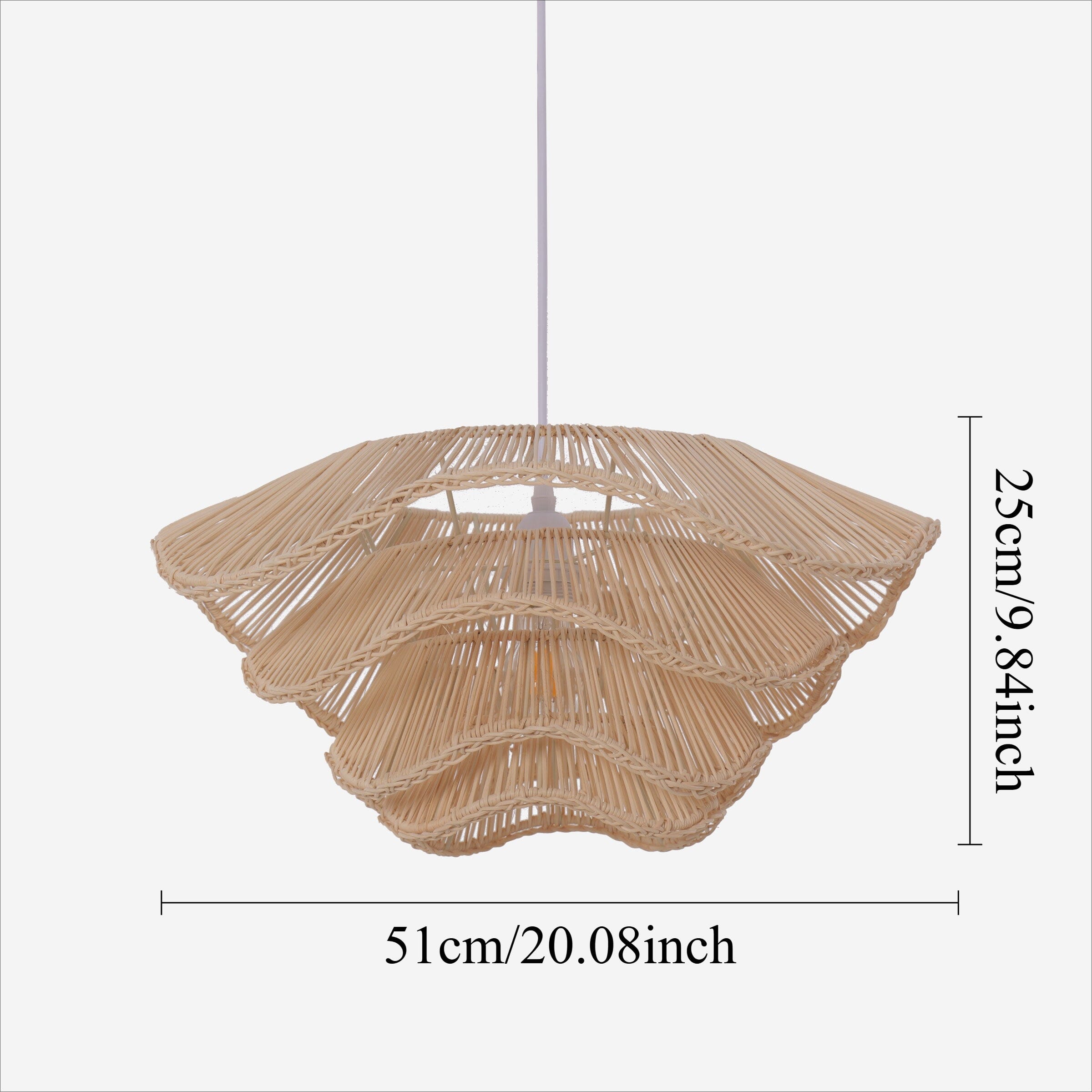 Lightsin Boho Bamboo Dome Hanging Light Lightsin UK 