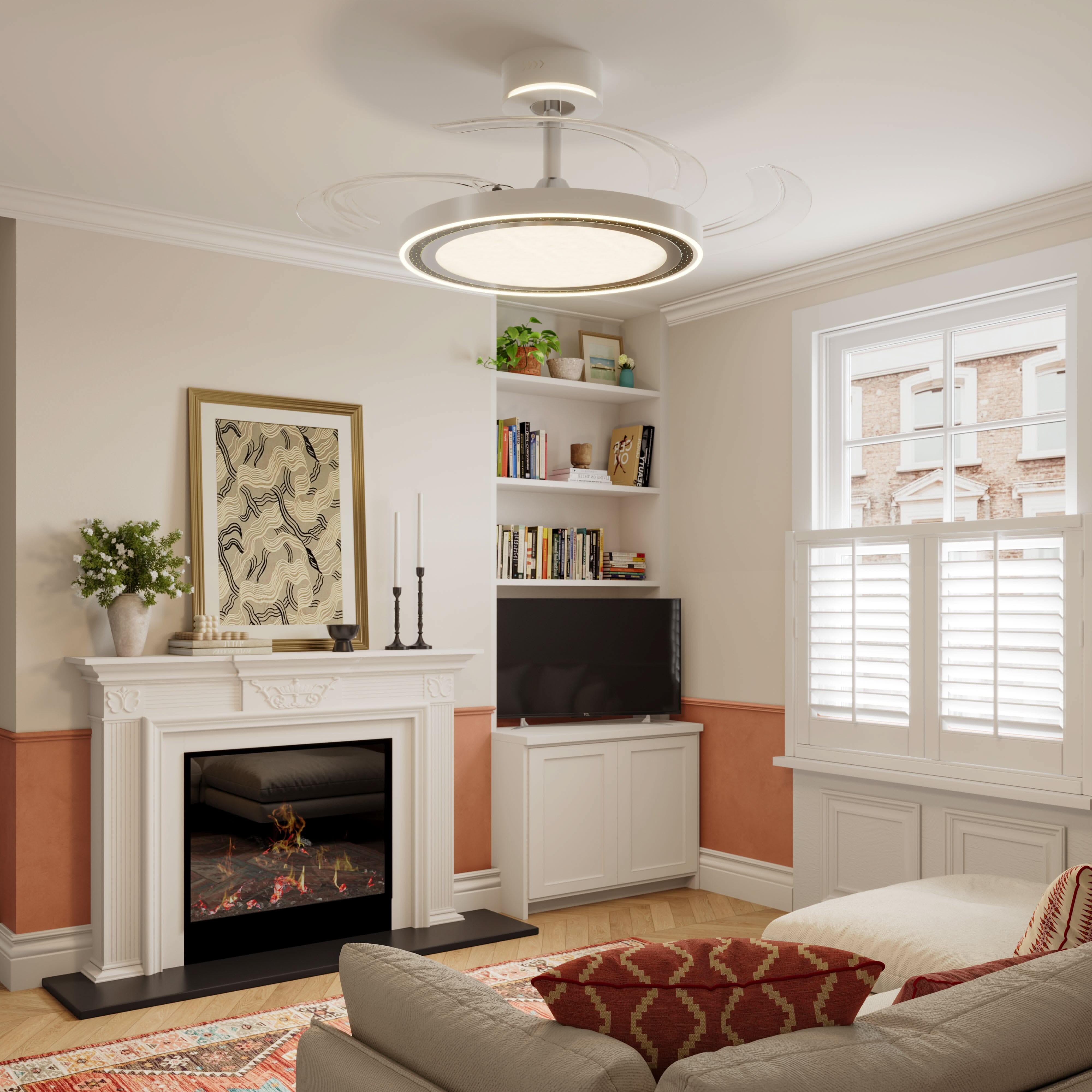 Lightsin 48 Inch Ceiling Fan with Quiet Reversible DC Motor Lightsin UK 