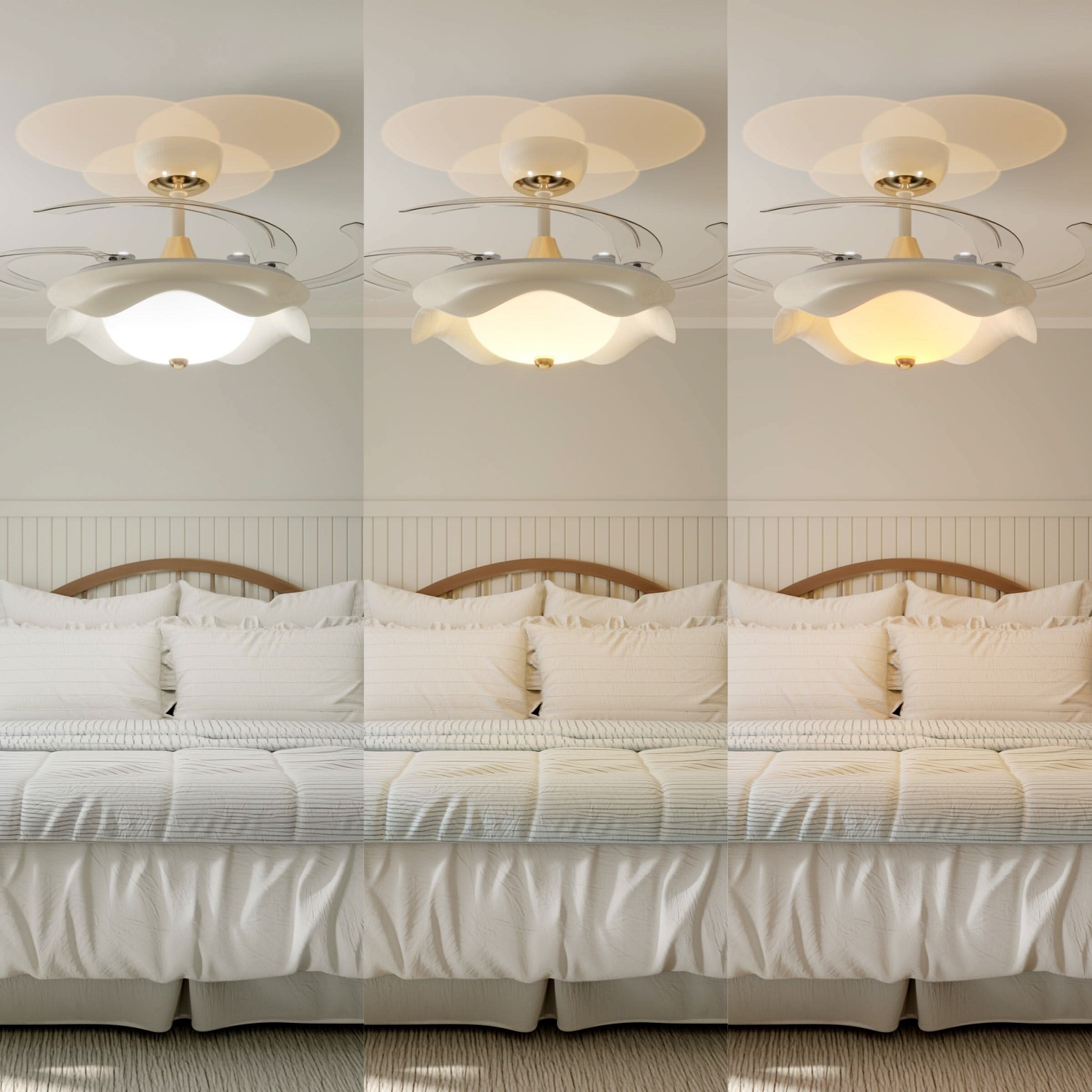 42 Inch Reversible LED Ceiling Fan Light with Remote Lightsin UK 