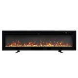 40/50/60 Inch Electric Fireplace 9 Colour LED Flame Effect Heater with Remote Control Freestanding Fireplaces Living and Home 