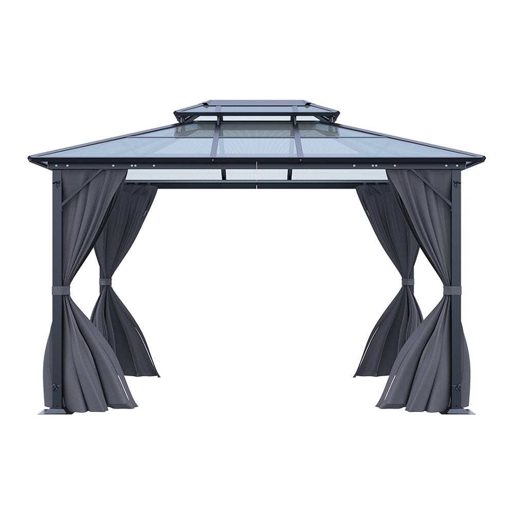 3*3.6*2.7m Iron and Aluminium Double Foof Sun Canopy Living and Home 