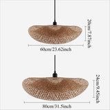 Lightsin Natural Handmade Eco-Friendly Bamboo Pendant Light for Dining Room Lightsin UK 
