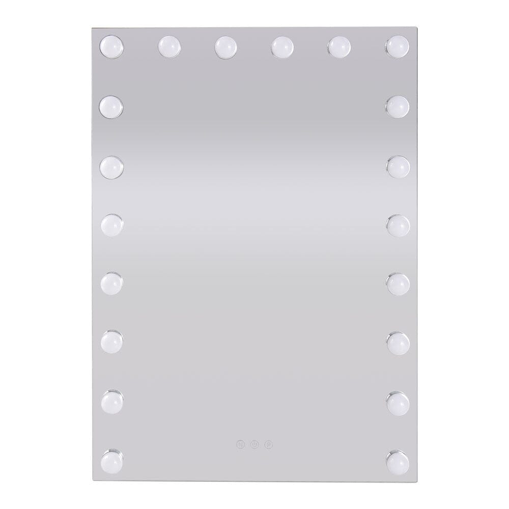 Rectangle Hollywood Vanity Mirror with 20 Dimmable LED Bulbs Living and Home 