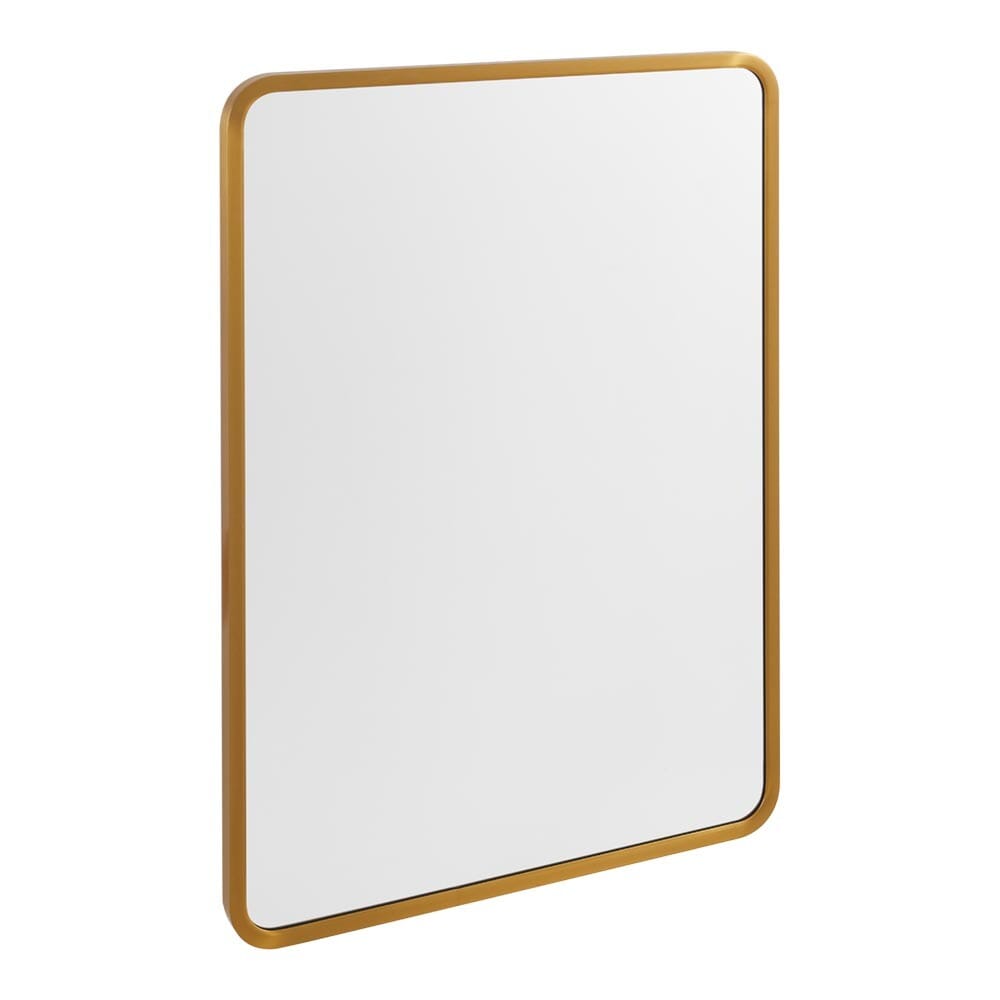 Surface Mount Rectangular Bathroom Storage Mirror Cabinet with Round Corner, DM0921 Living and Home 