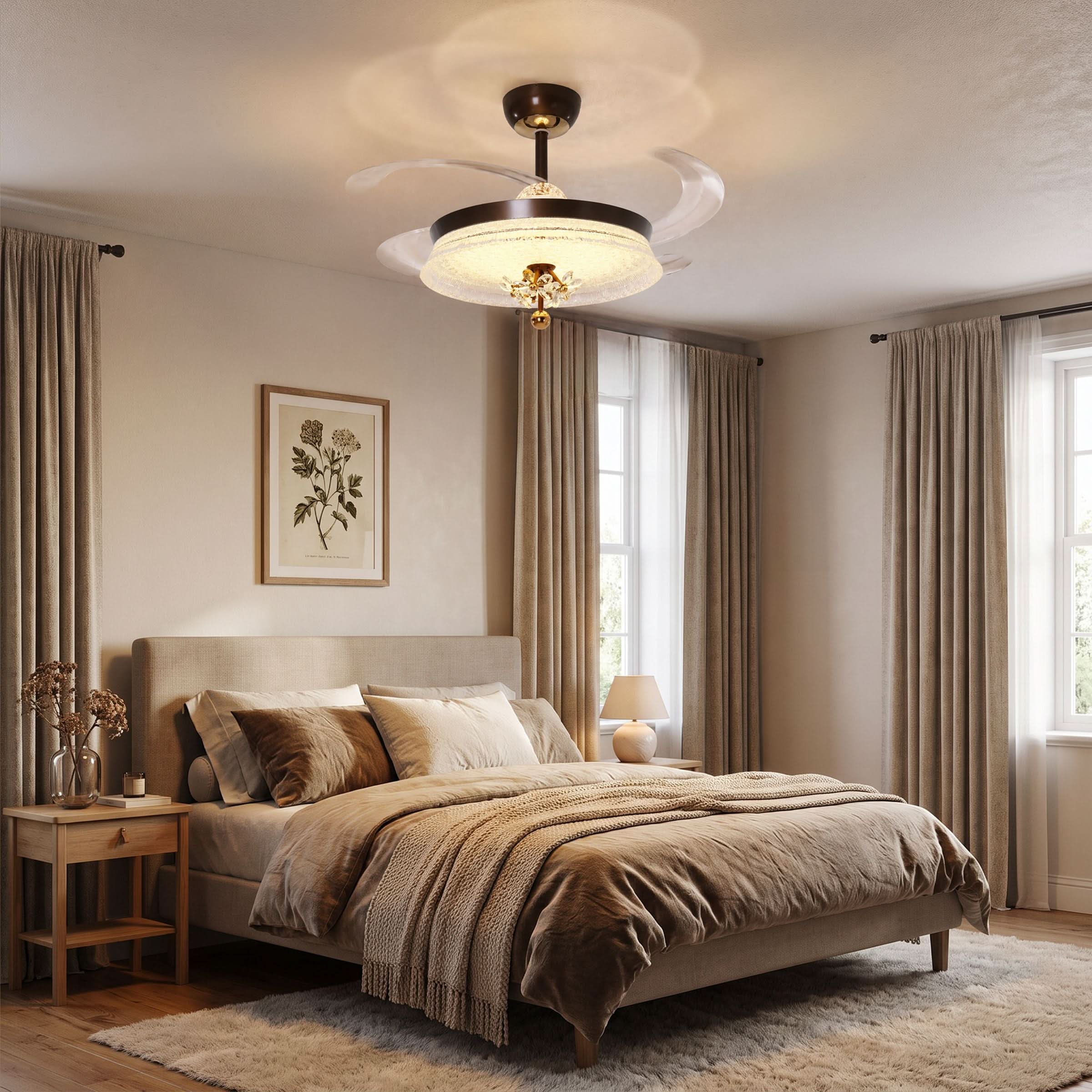 Lightsin 36 Inch Ceiling Fan with 6-Speed Remote and Reverse Motor Lightsin UK 