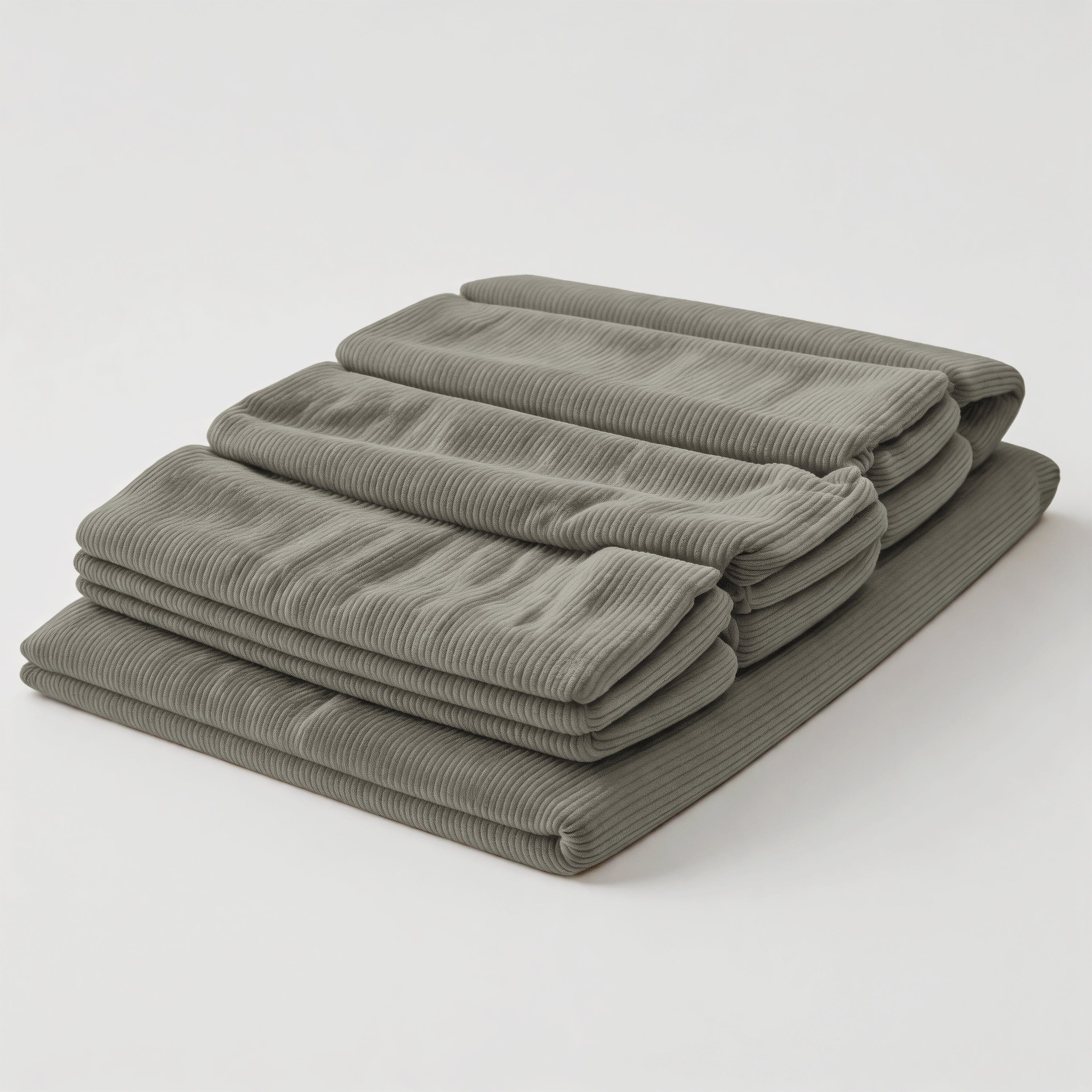 ‍Tailored sofa cover for the Modern Ergonomic Corduroy Chaise Lounge (100% off) Cottonfy UK Grey 
