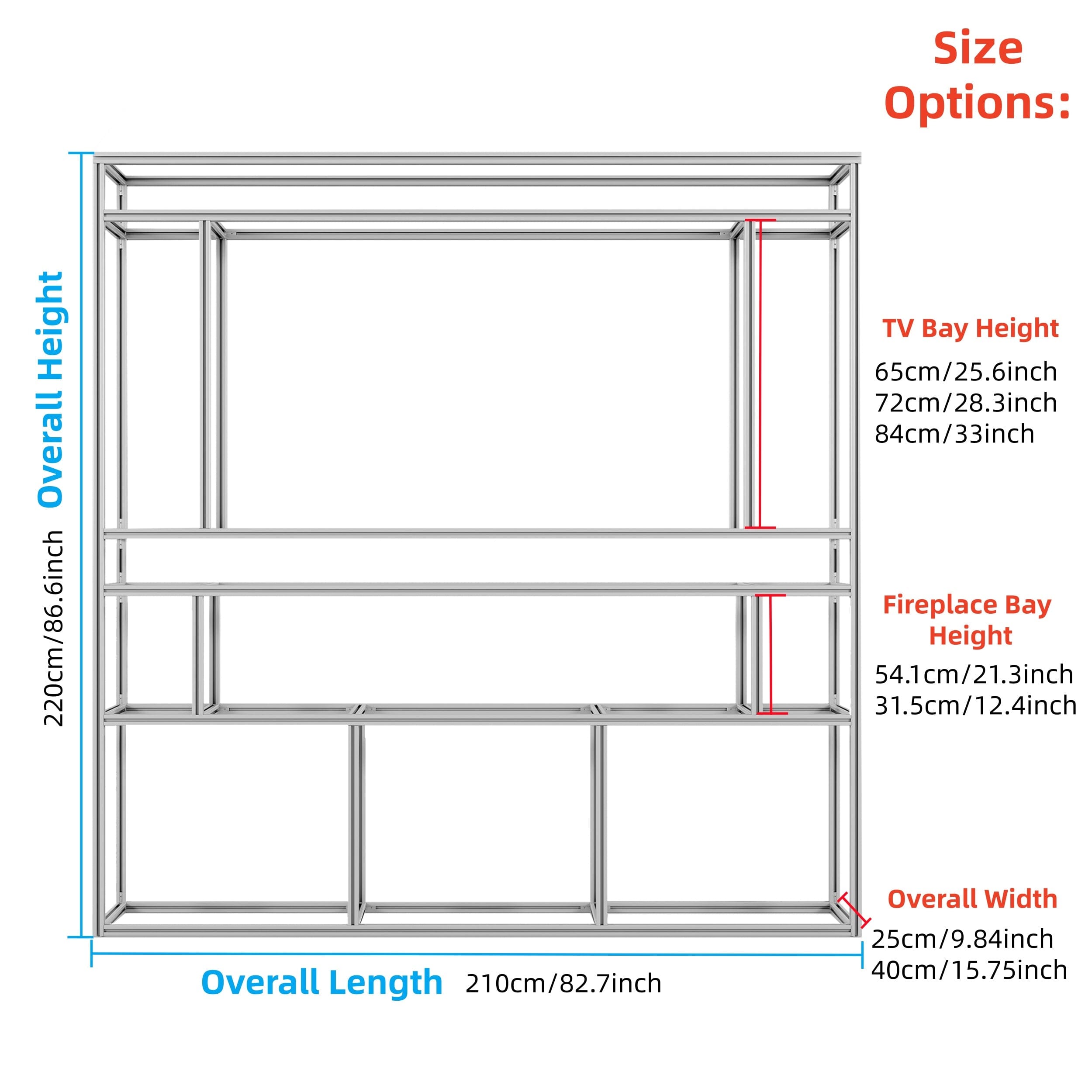 Easy Fit Aluminium Media Wall Frame | DIY Installation & Fast UK Delivery Living and Home 