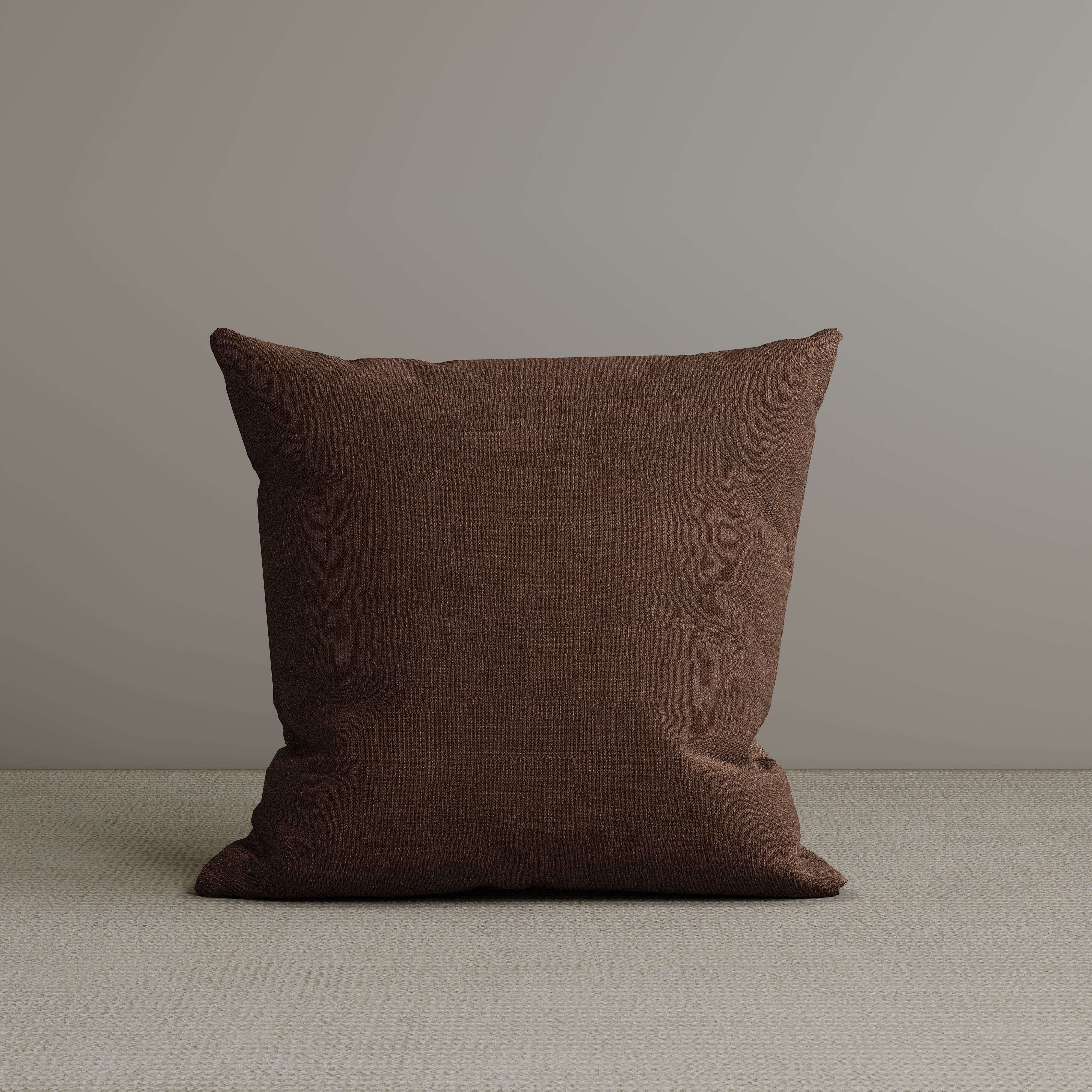 ‍Square Exclusive Design Cushion in Dark Walnut Cotton Linen, 45*45CM (100% off) Cottonfy UK 1 PC 
