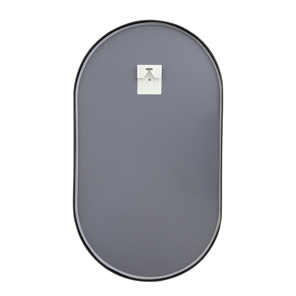 Modern Oval Metal Wall Mirror Black Bathroom Mirrors Living and Home 